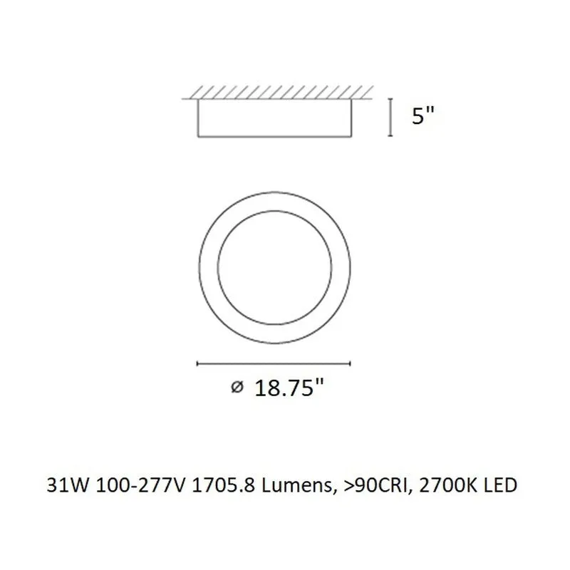 Duo Flush Mount