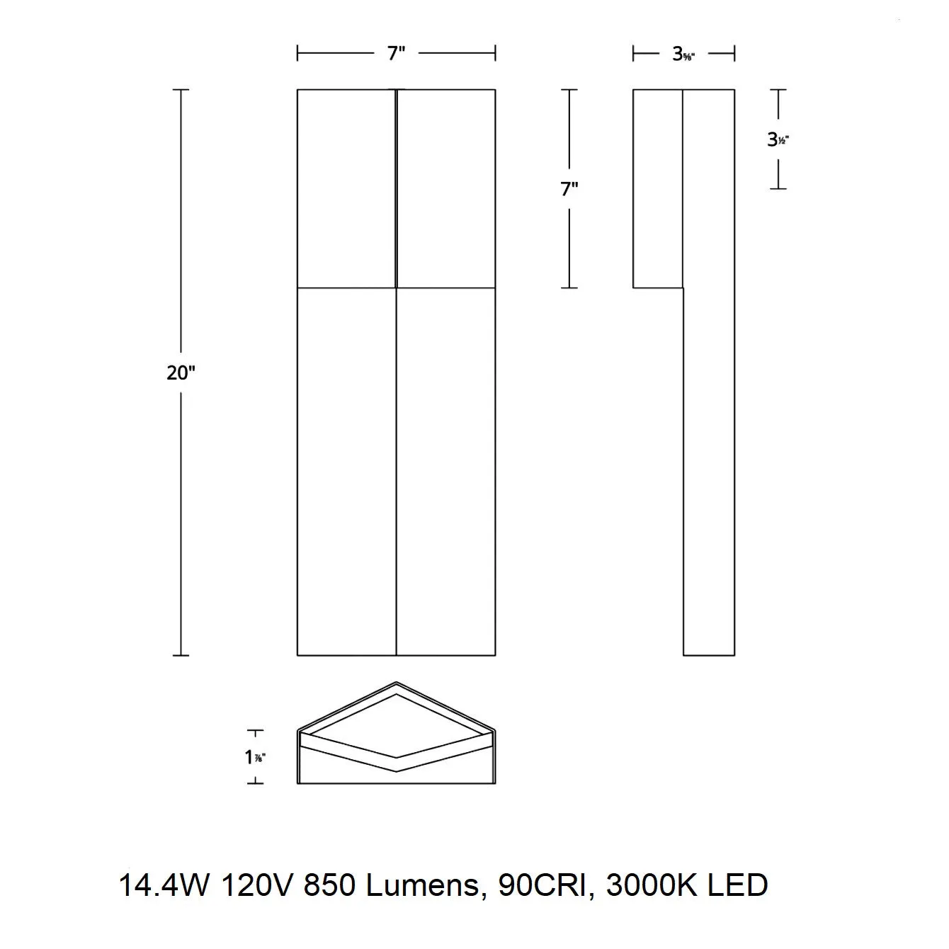 Dusk LED Outdoor Wall Light
