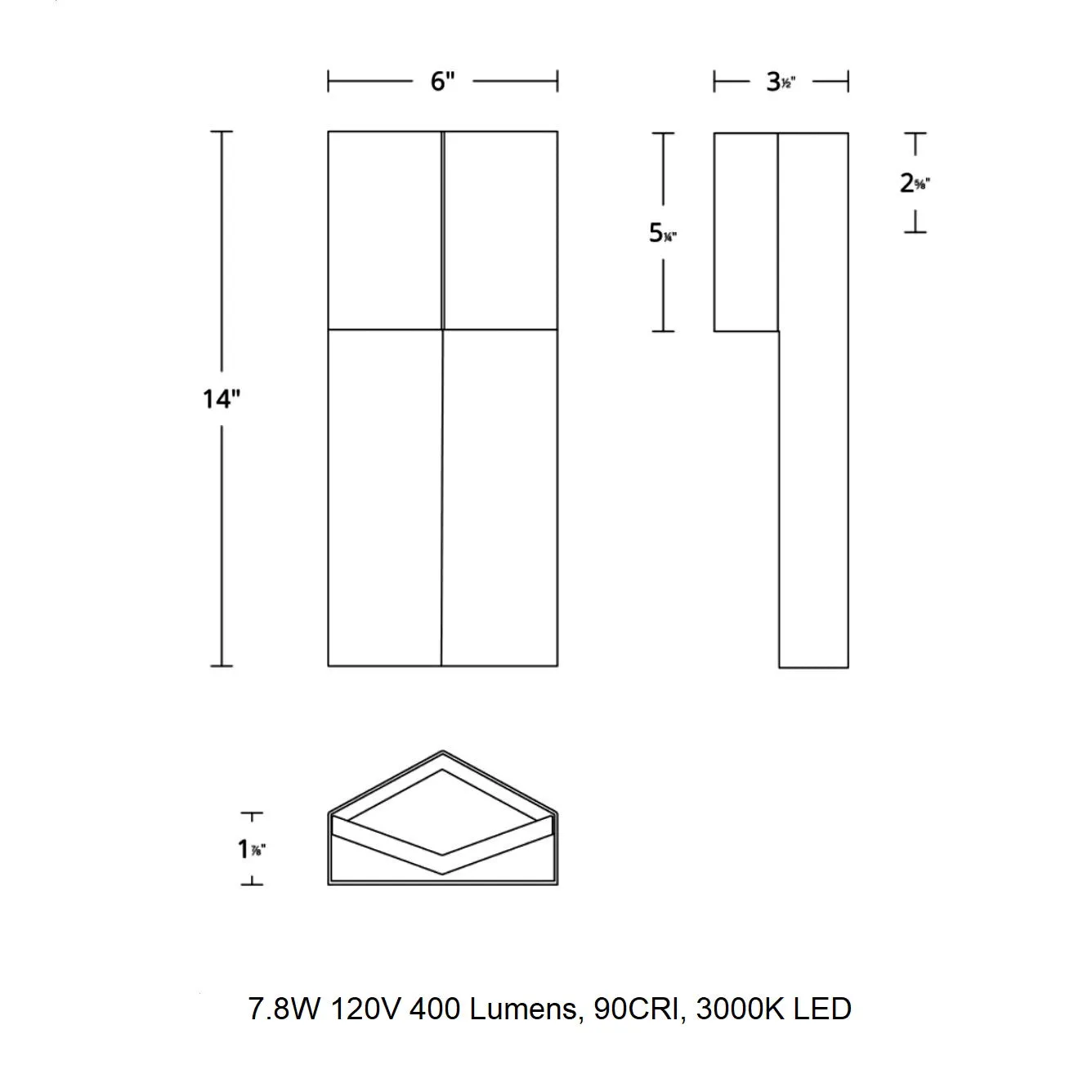 Dusk LED Outdoor Wall Light