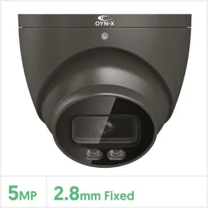 Eagle 5MP Fixed Lens Starlight HDCVI Full Colour Turret Camera (Grey) - DVR