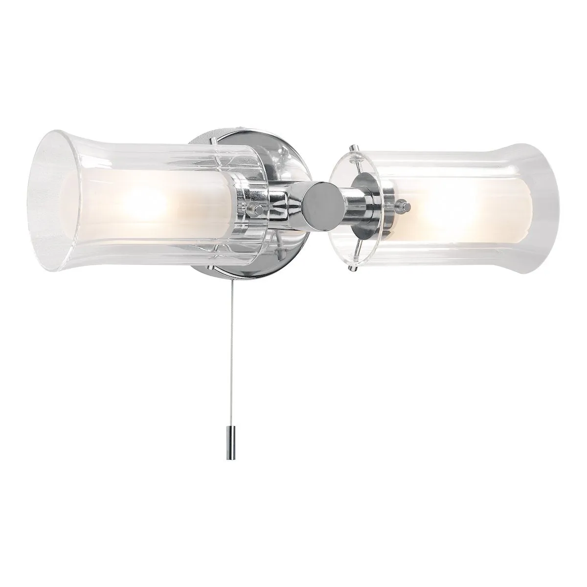 ELB0950 Bathroom Double Wall Light Polished Chrome