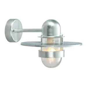 Elstead Bergen Galvanised Outdoor Wall Light