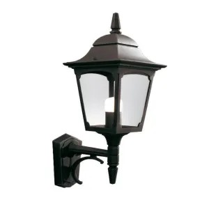 Elstead Chapel Black Outdoor Uplighter Wall Light