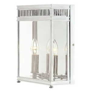 Elstead Holborn Polished Chrome Medium Outdoor Wall Light
