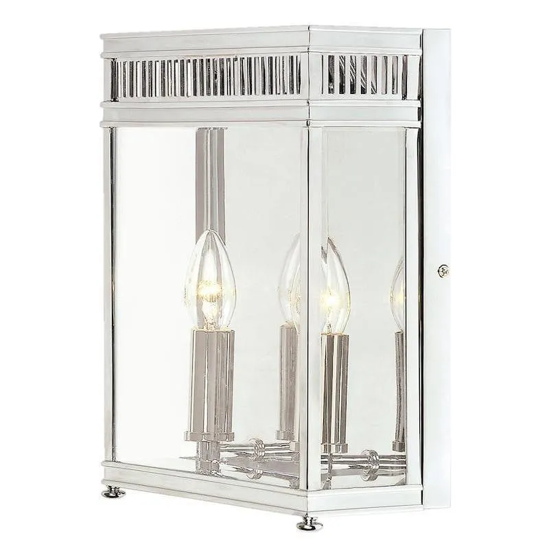 Elstead Holborn Polished Chrome Medium Outdoor Wall Light