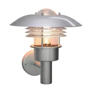 Elstead Malmo Silver Outdoor Wall Light