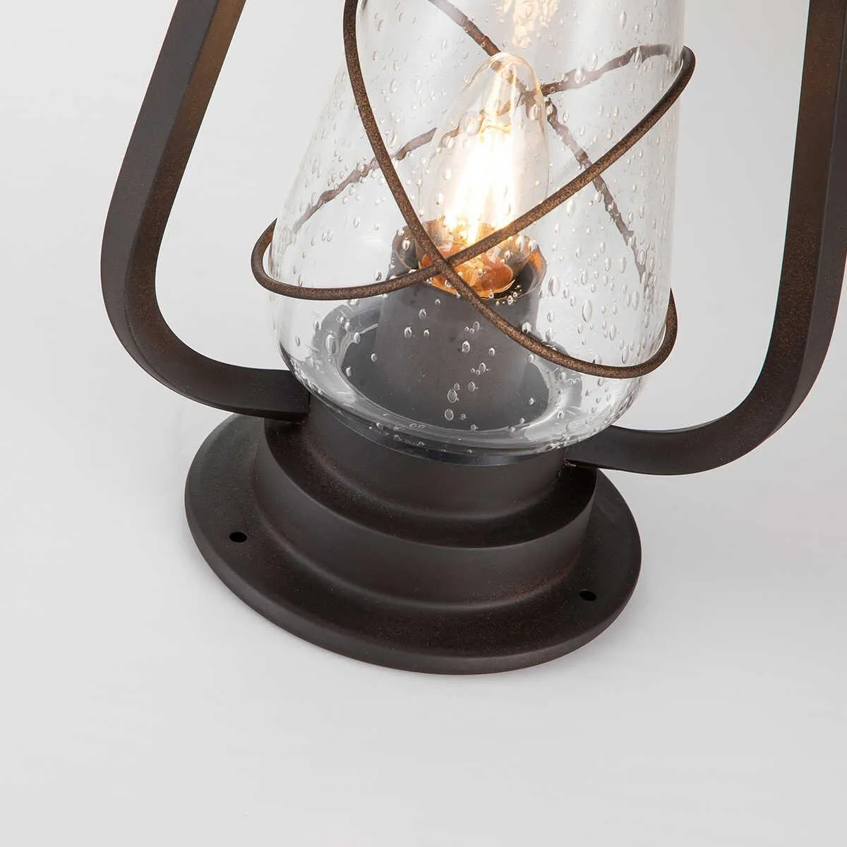 Elstead Miners Old Bronze Outdoor Pedestal Lantern