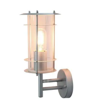 Elstead Ordrup Silver Outdoor Wall Light