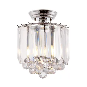 Endon FARGO-CH Fargo 2 Light Crystal Flush Light