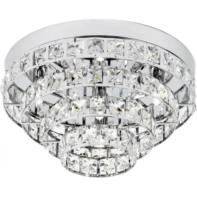 Endon MOTOWN-4CH Motown 4 Light Chrome Flush Light