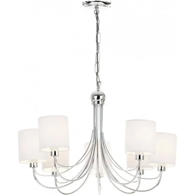 Endon PHANTOM-7CH Phantom 7 Light Chrome Multi Arm Light