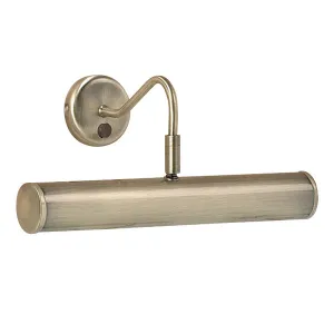 Endon PL350-E14-SWAN Turner 2 Light Antique Brass Picture Light