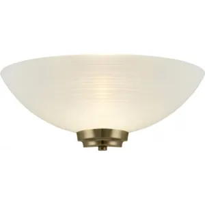 Endon WELLES-1WBAB Welles Antique Brass Wall Light