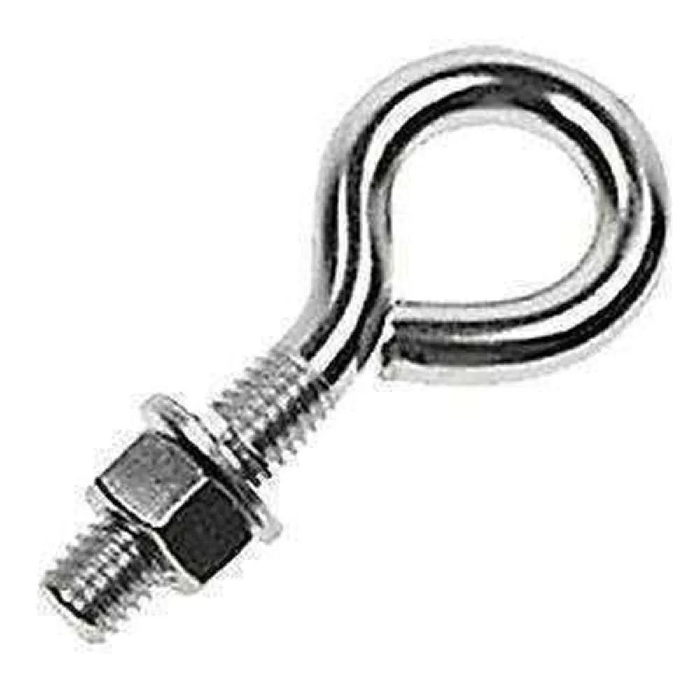 Eye Bolt Lag Screw 2" x 1/4" Zinc Plated