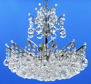 Fantastic Lighting Domingo 9 Light Suspended Light Polished Chrome