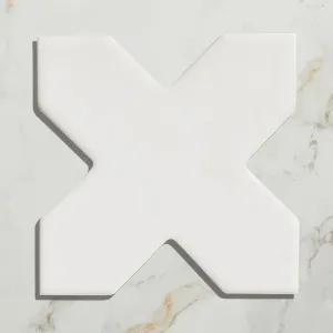 Fez Porcelain Cross White