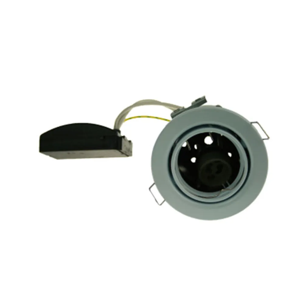 Fire Rated Downlight SUN109SC GU10 Tilt- Brushed Chrome Pressed