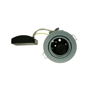 Fire Rated Downlight SUN109SC GU10 Tilt- Brushed Chrome Pressed