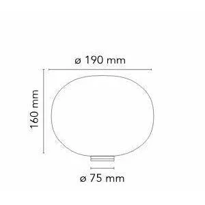 Flos Glo Ball Basic Zero Table Lamp With Dimmer