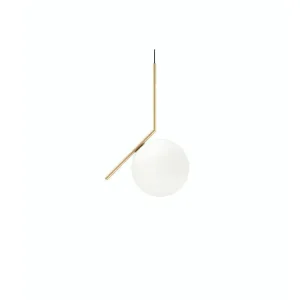 Flos Ic Light S2 Pendant Lamp, Brass