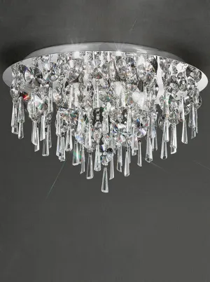 Franklite CF5720 500mm Flush Light IP44 Crystal