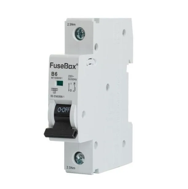 FuseBox MT06B161 B CURVE MCB 6kA 1P 16A