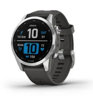 Garmin Fenix 7S, Standard, 42mm - Stainless Steel & Graphite