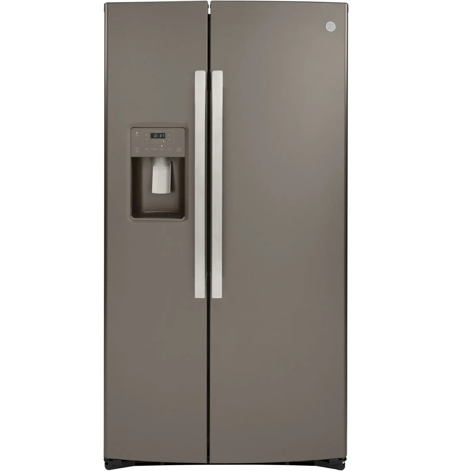 GE Slate Counter-Depth Side-by-Side Refrigerator (21.8 Cu.Ft) - GZS22IMNES