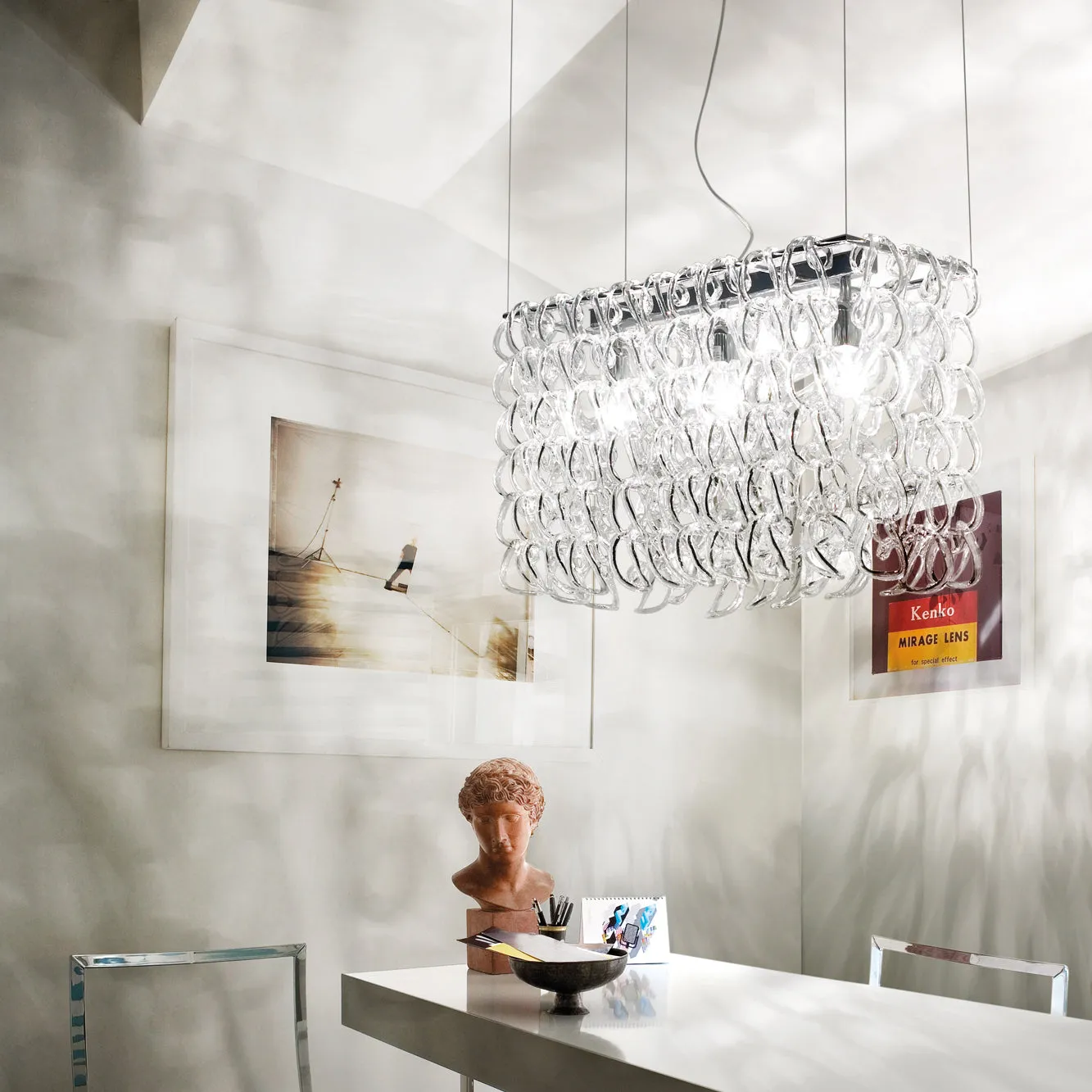 Giogali Rectangle Linear Suspension Light