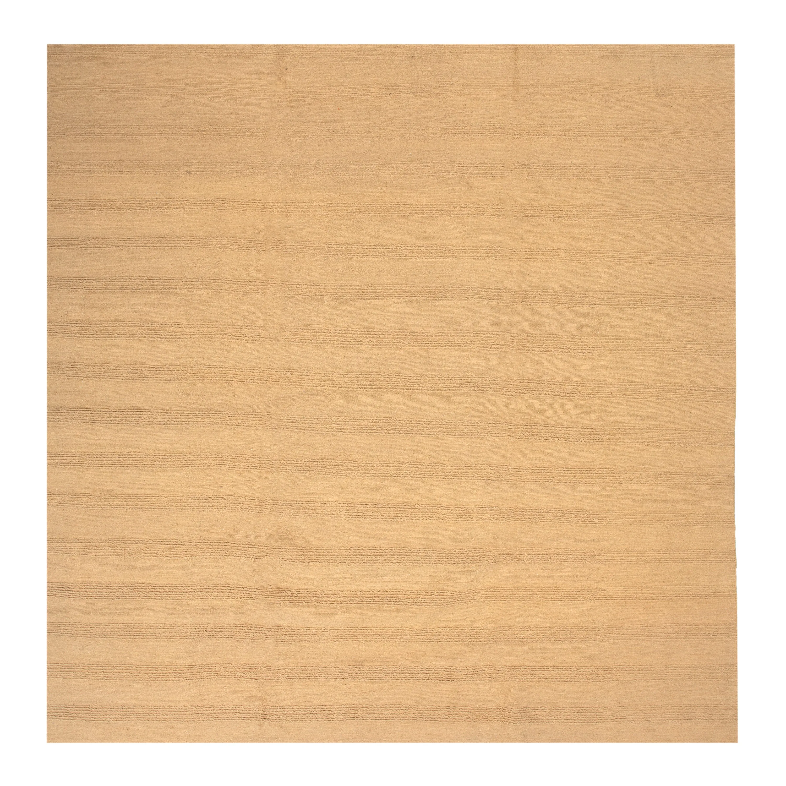 Gold Contemporary Tibetan Wool Silk Blend Rug - 11'10" x 12'