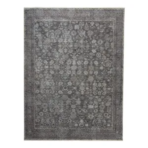 Grey Sabideh Traditional Wool Rug - 9' x 12'
