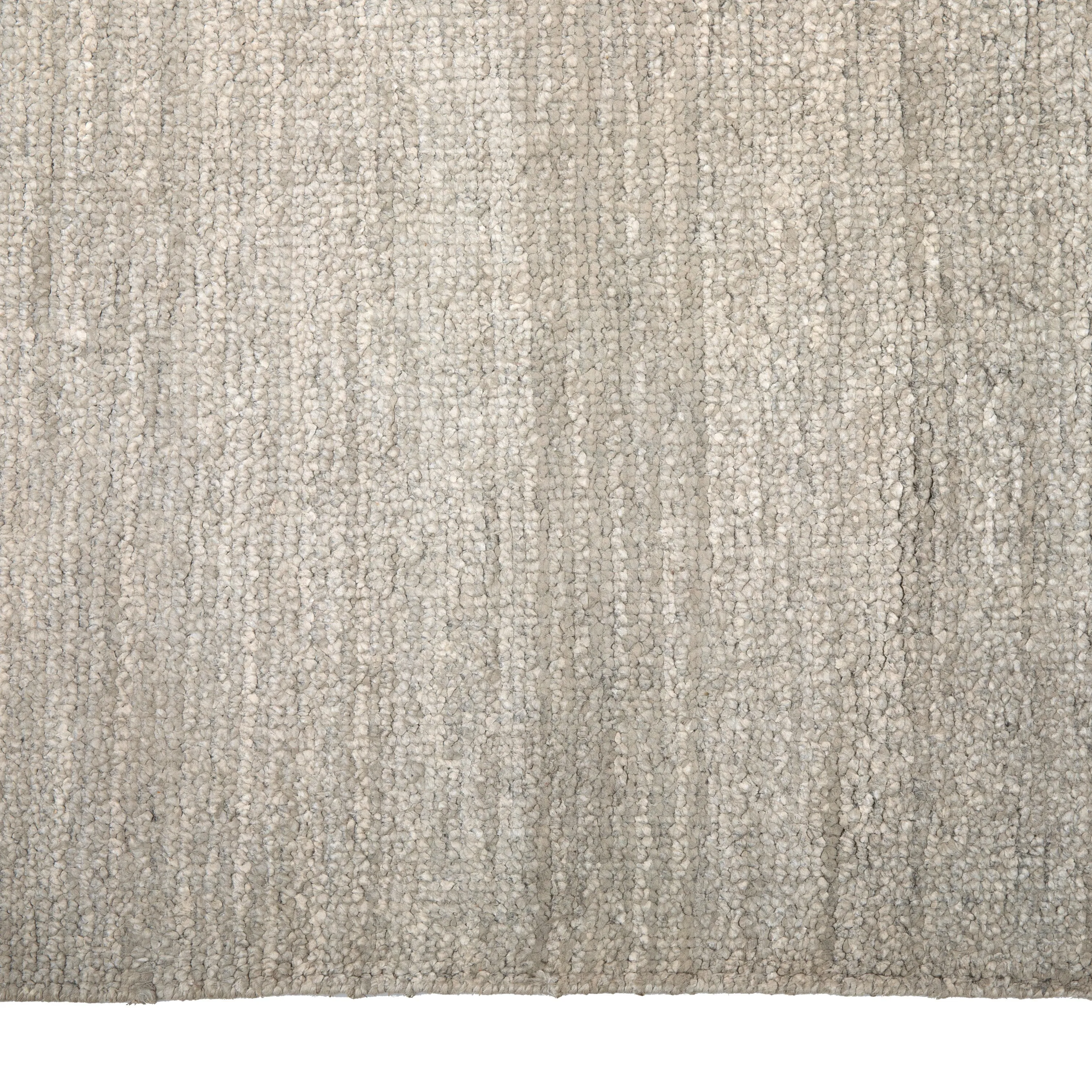 Grey Solid Art Silk Runner - 3'3" x 17'6"