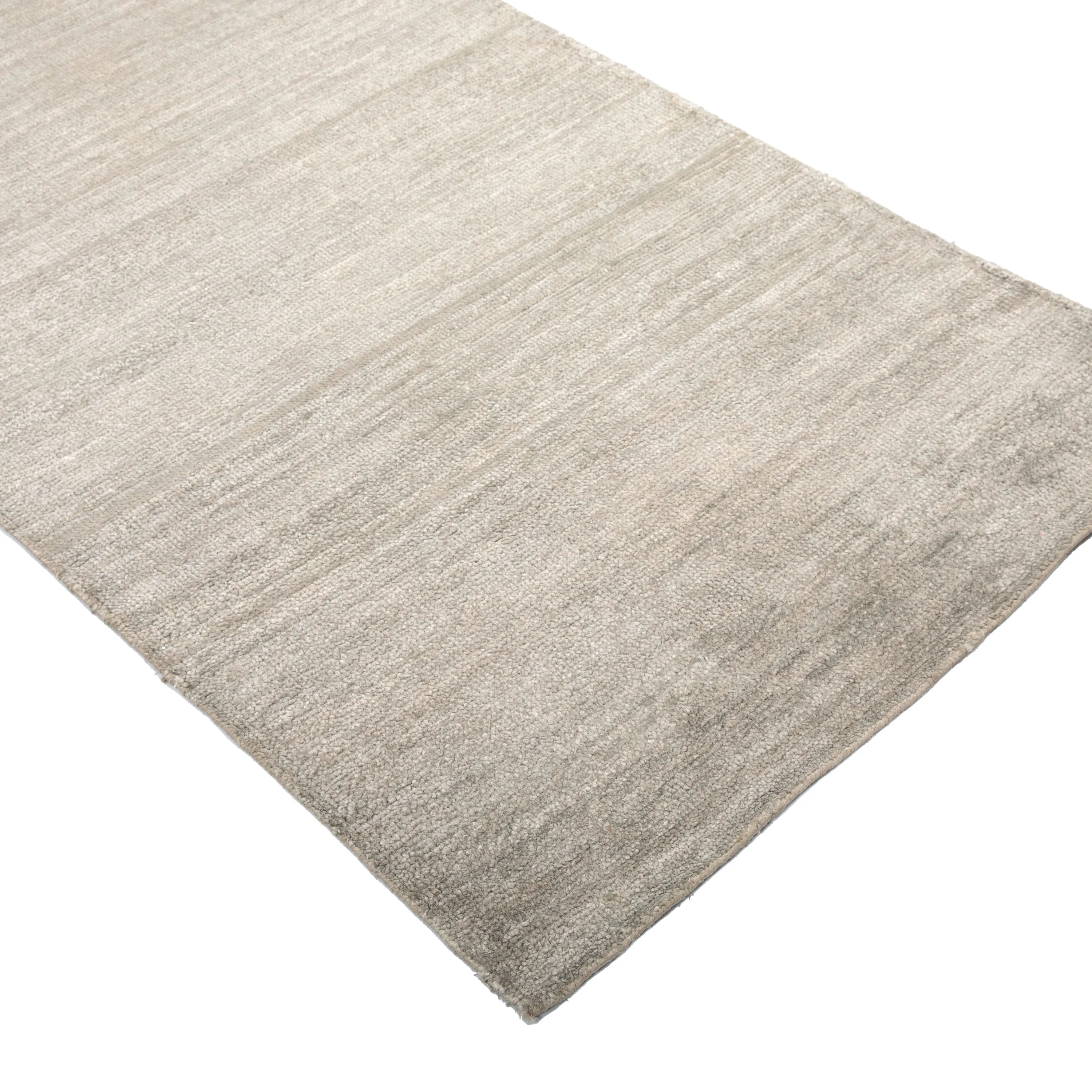 Grey Solid Art Silk Runner - 3'3" x 17'6"