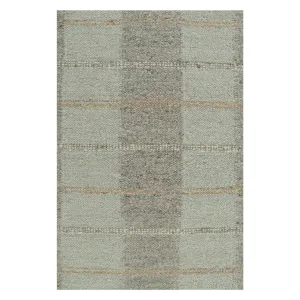 Grey Swedish Inspired Flatweave Wool Rug - 9'5" x 11'10"