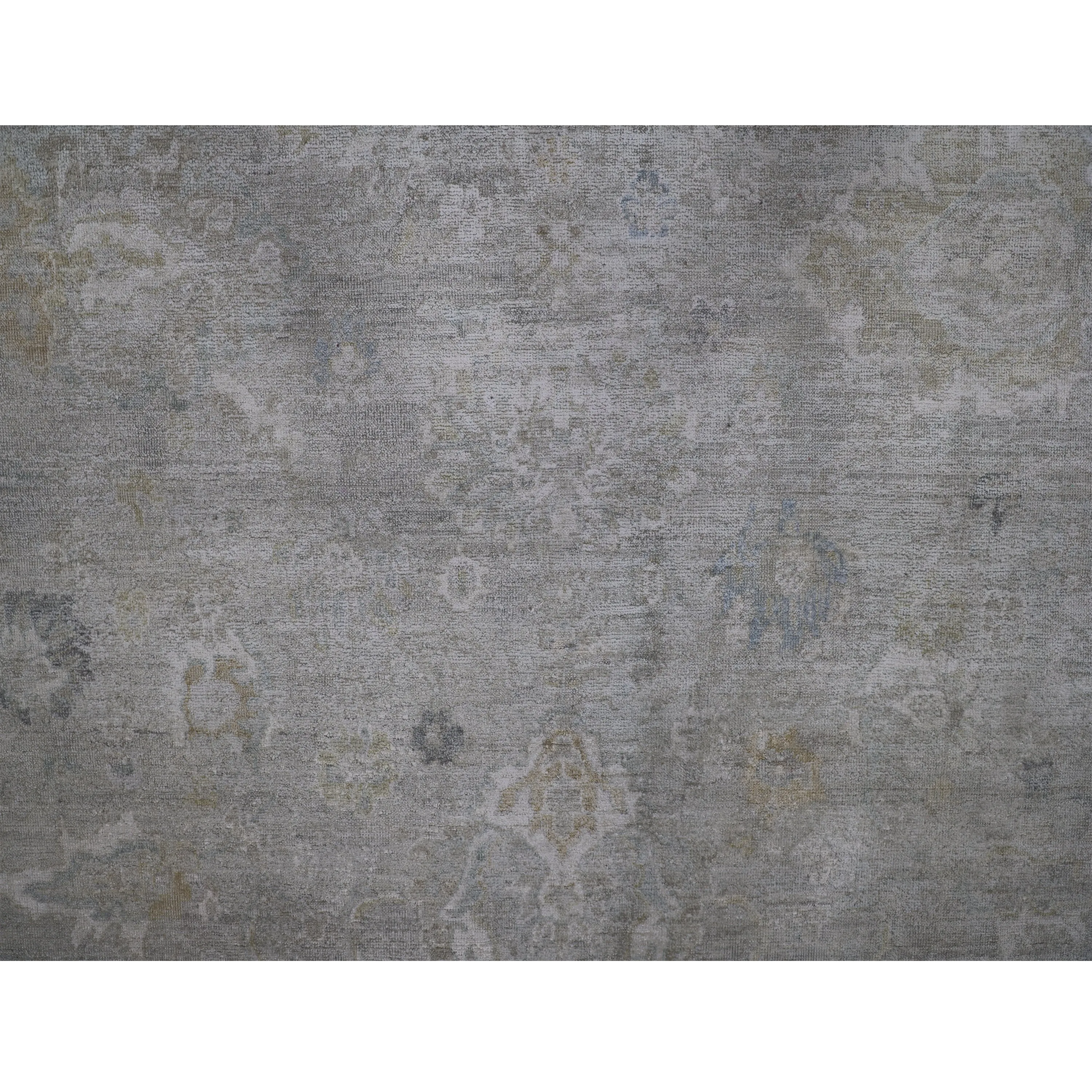 Grey Traditional Silk Rug