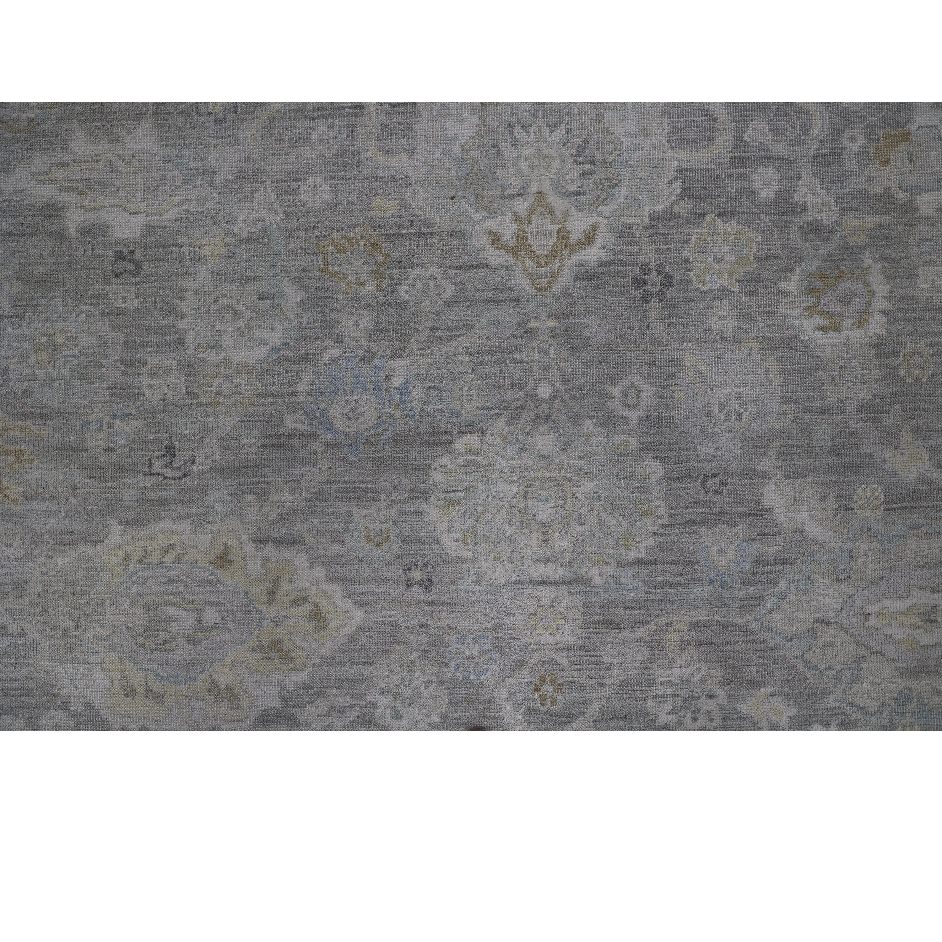 Grey Traditional Silk Rug