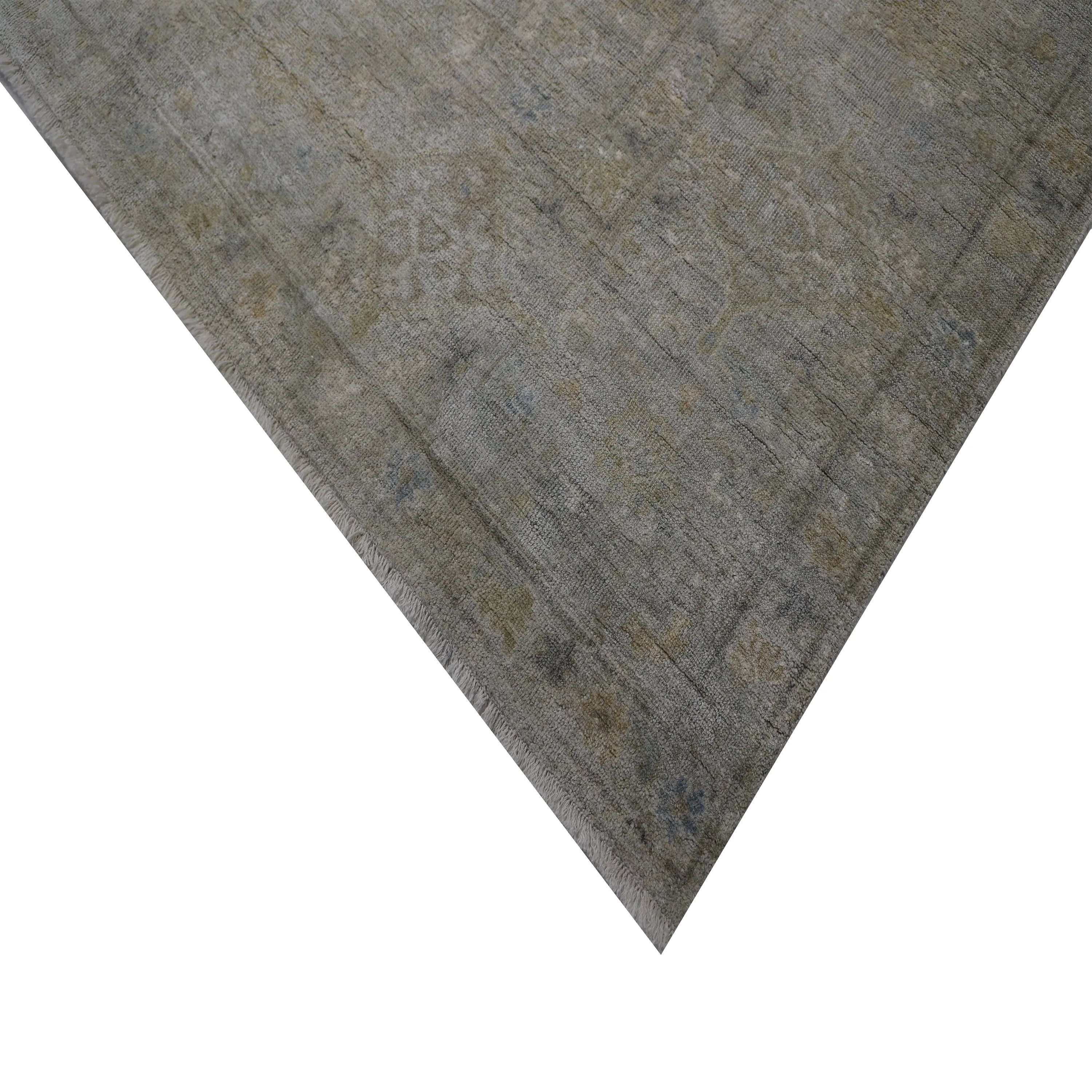 Grey Traditional Silk Rug