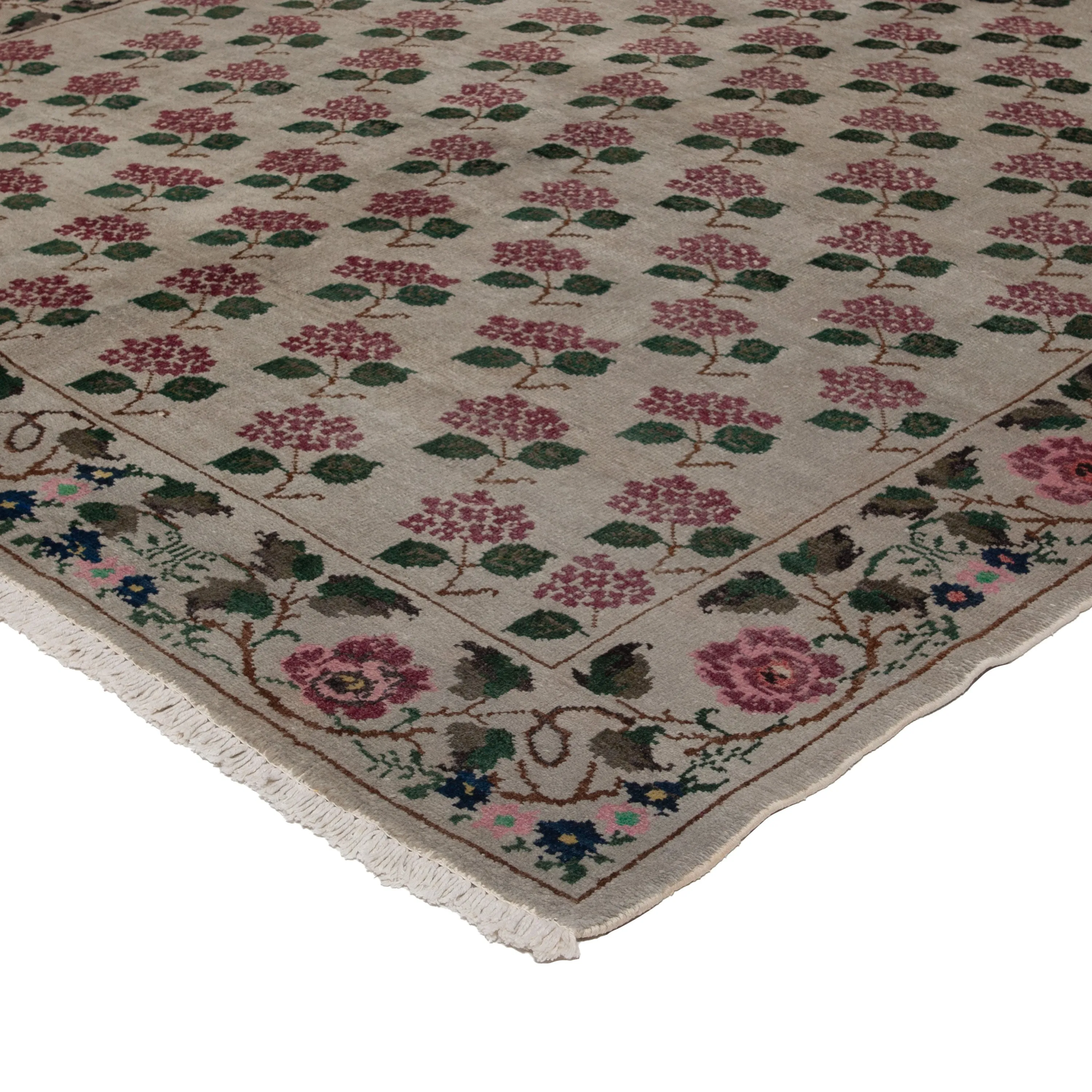 Grey Turkish Wool Rug - 6'5" x 11'2"