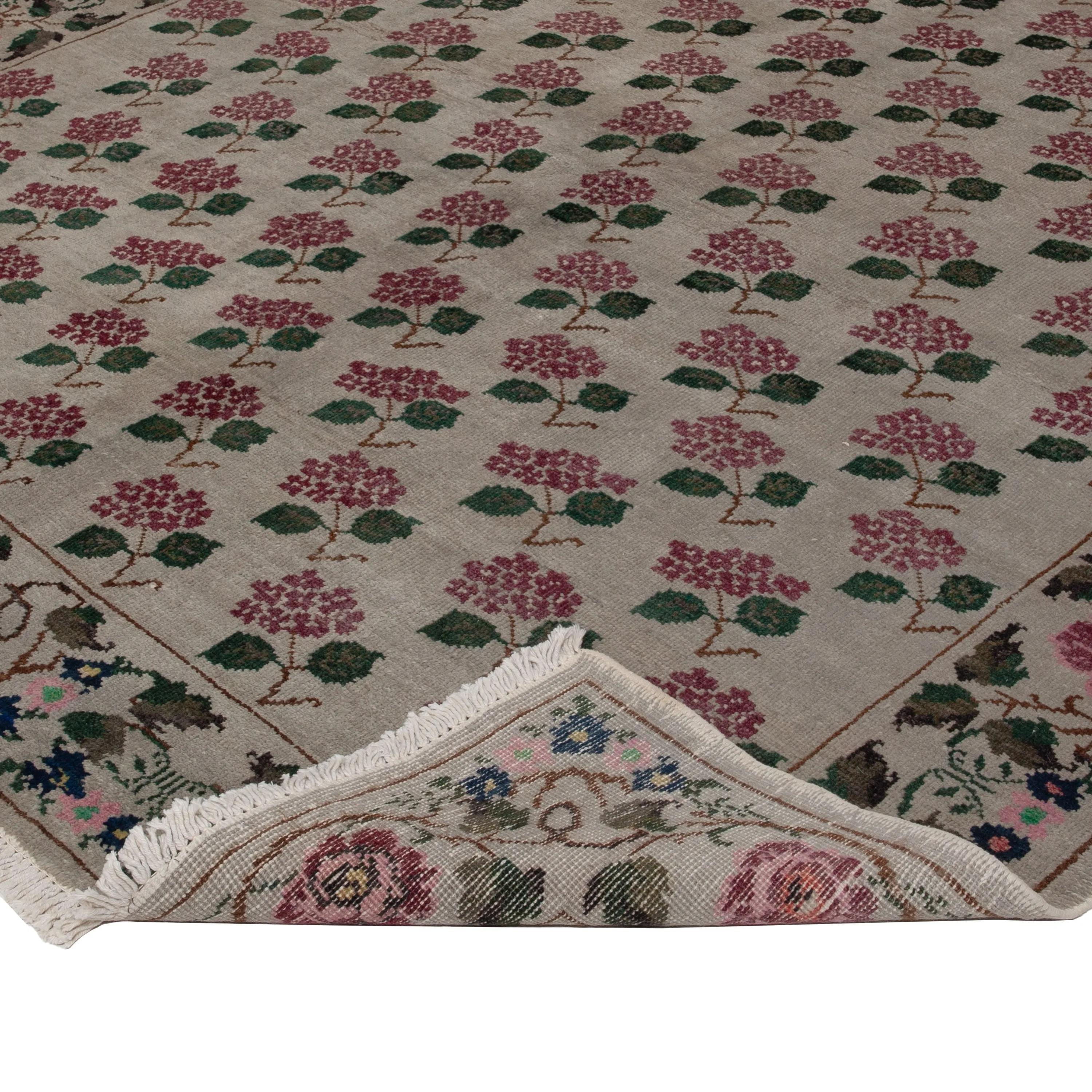 Grey Turkish Wool Rug - 6'5" x 11'2"