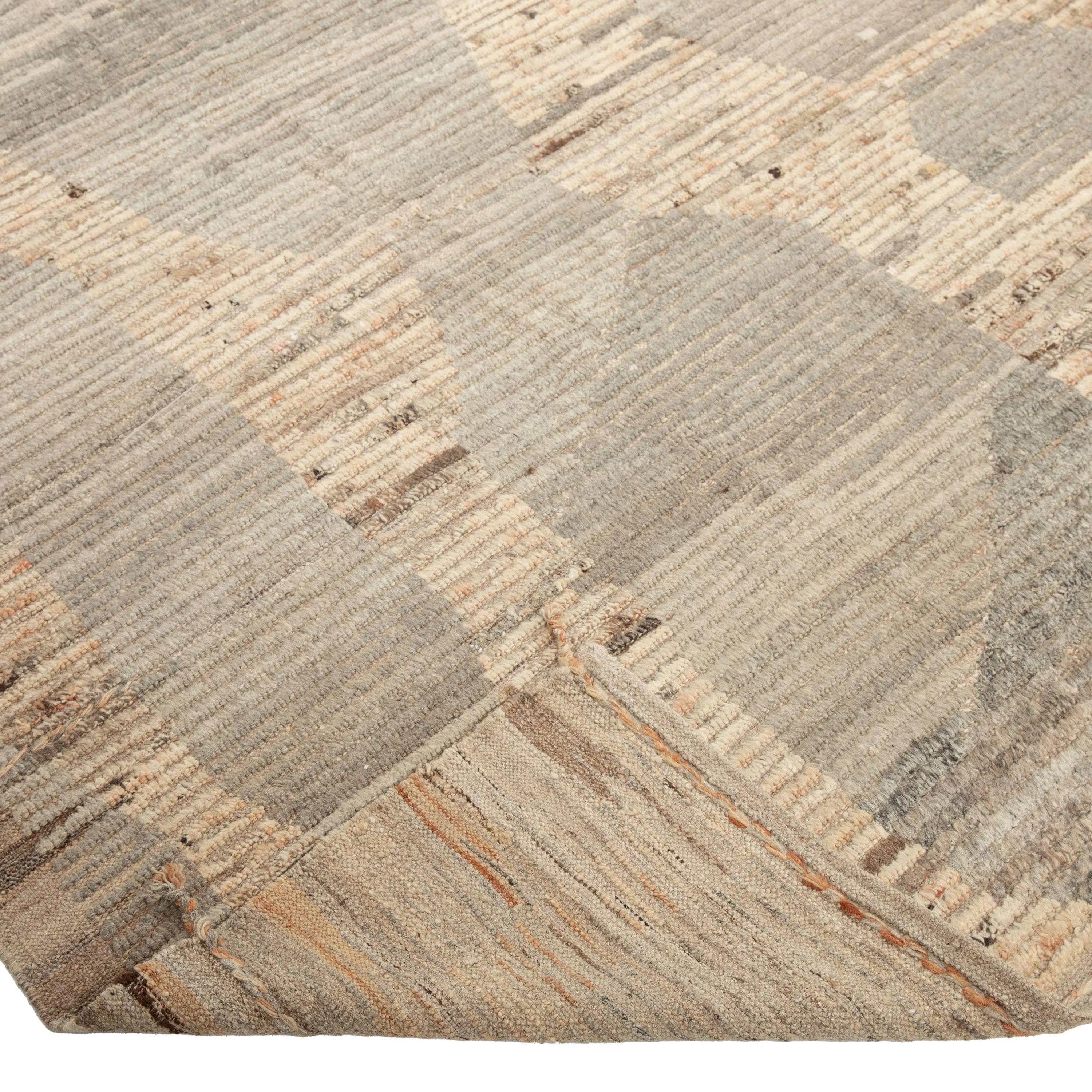 Grey Zameen Transitional Wool Rug - 10'3" x 12'2"