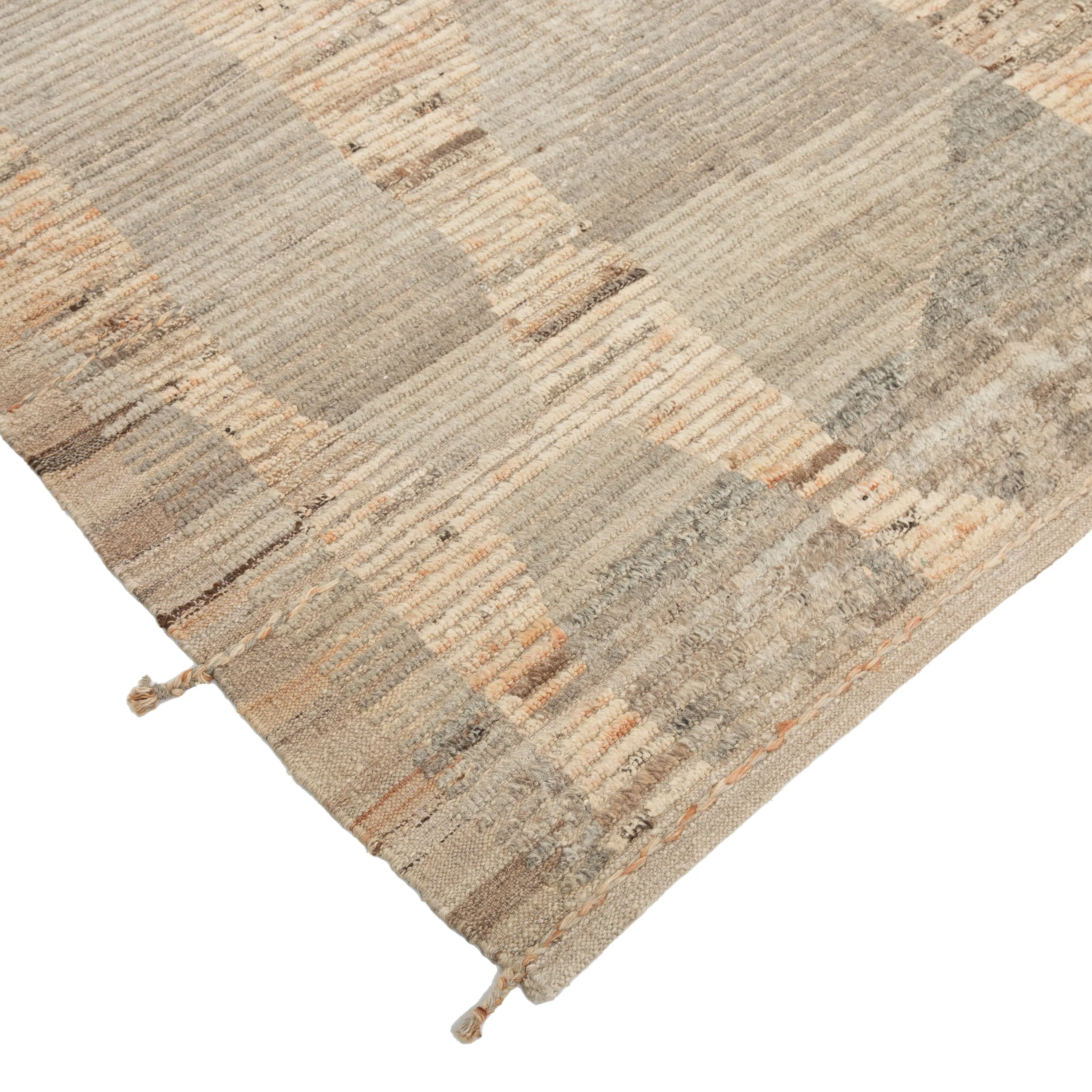 Grey Zameen Transitional Wool Rug - 10'3" x 12'2"