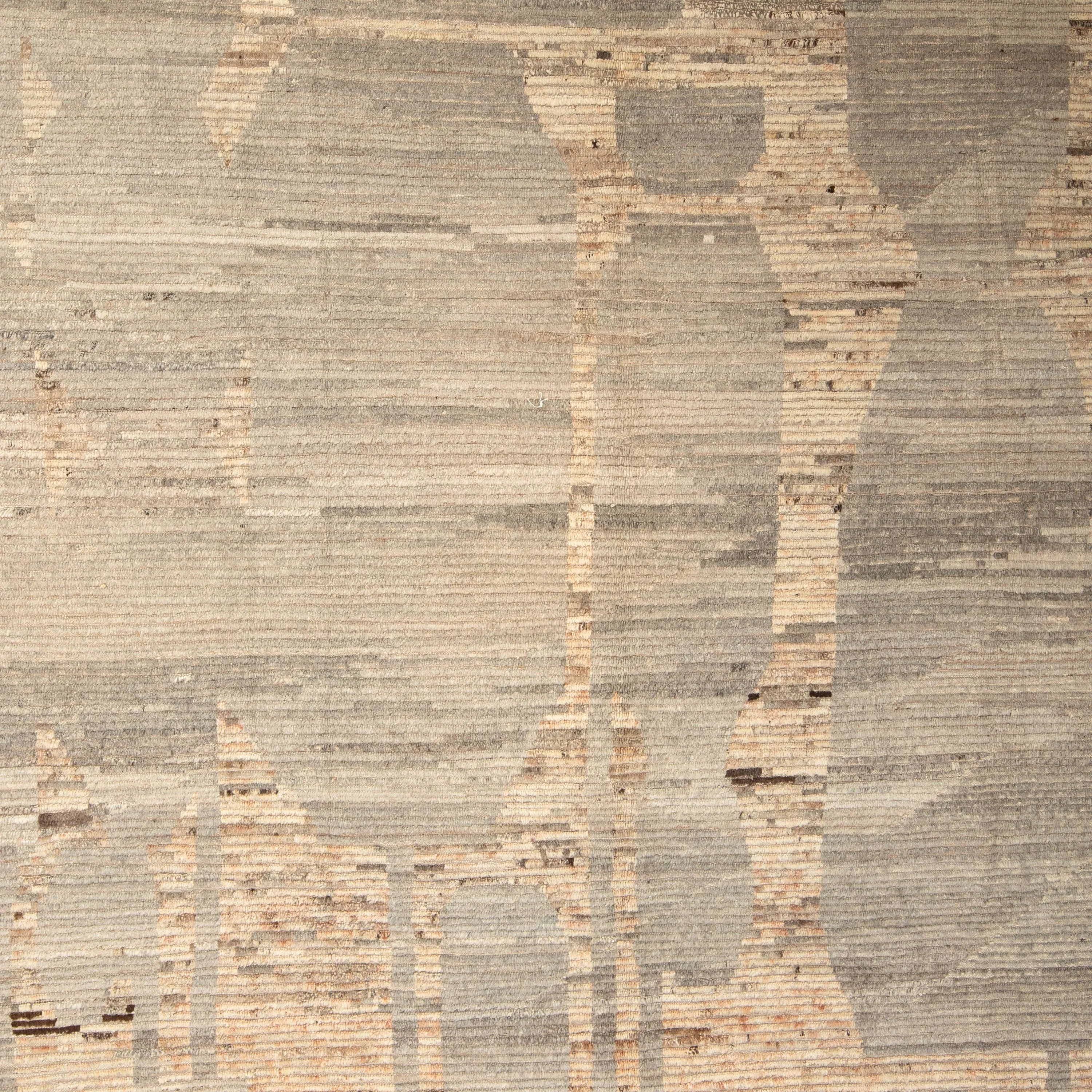 Grey Zameen Transitional Wool Rug - 10'3" x 12'2"