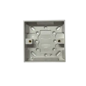 Hilton SQP125 25mm 1 Gang Pattress Box White
