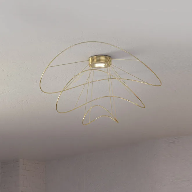 Hoops Semi Flush Mount