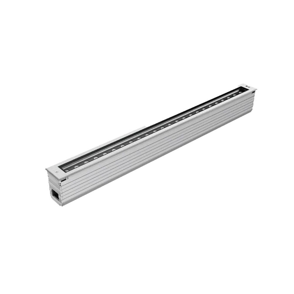 Inground Linear Flood Light 45w DC24V 3K 30D Beam Size:1000x80x114mm Silver IP67