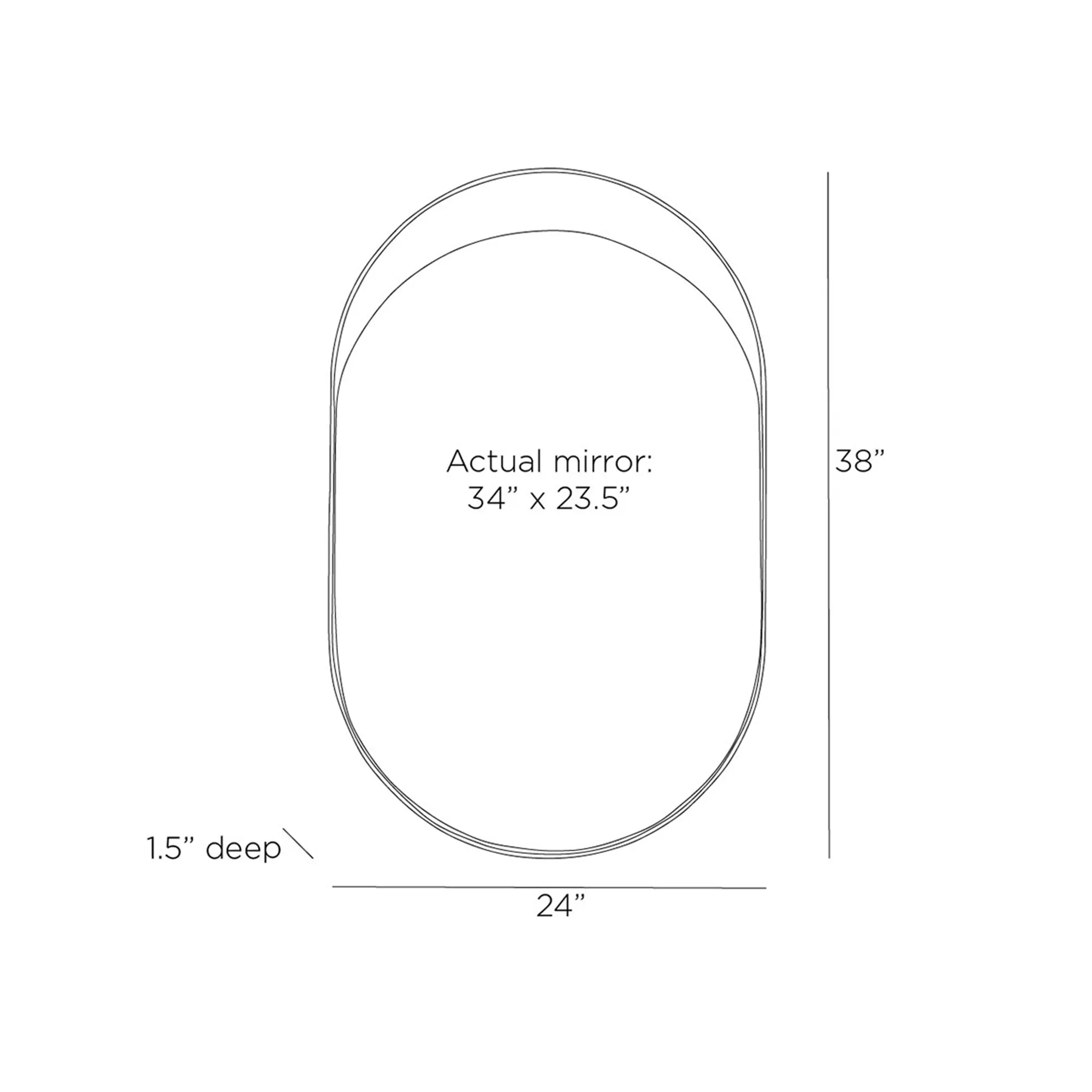 Inset Wall Mirror