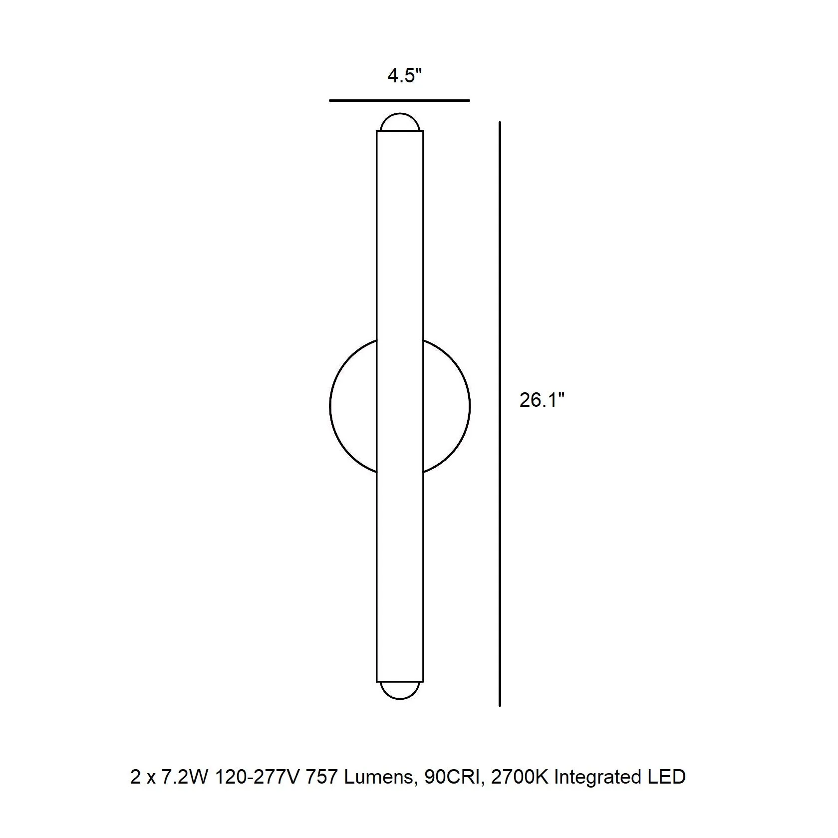 Kelly Wearstler Ebell LED Wall Sconce