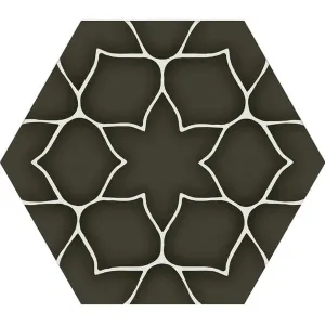 Kerala Hexagon Charcoal