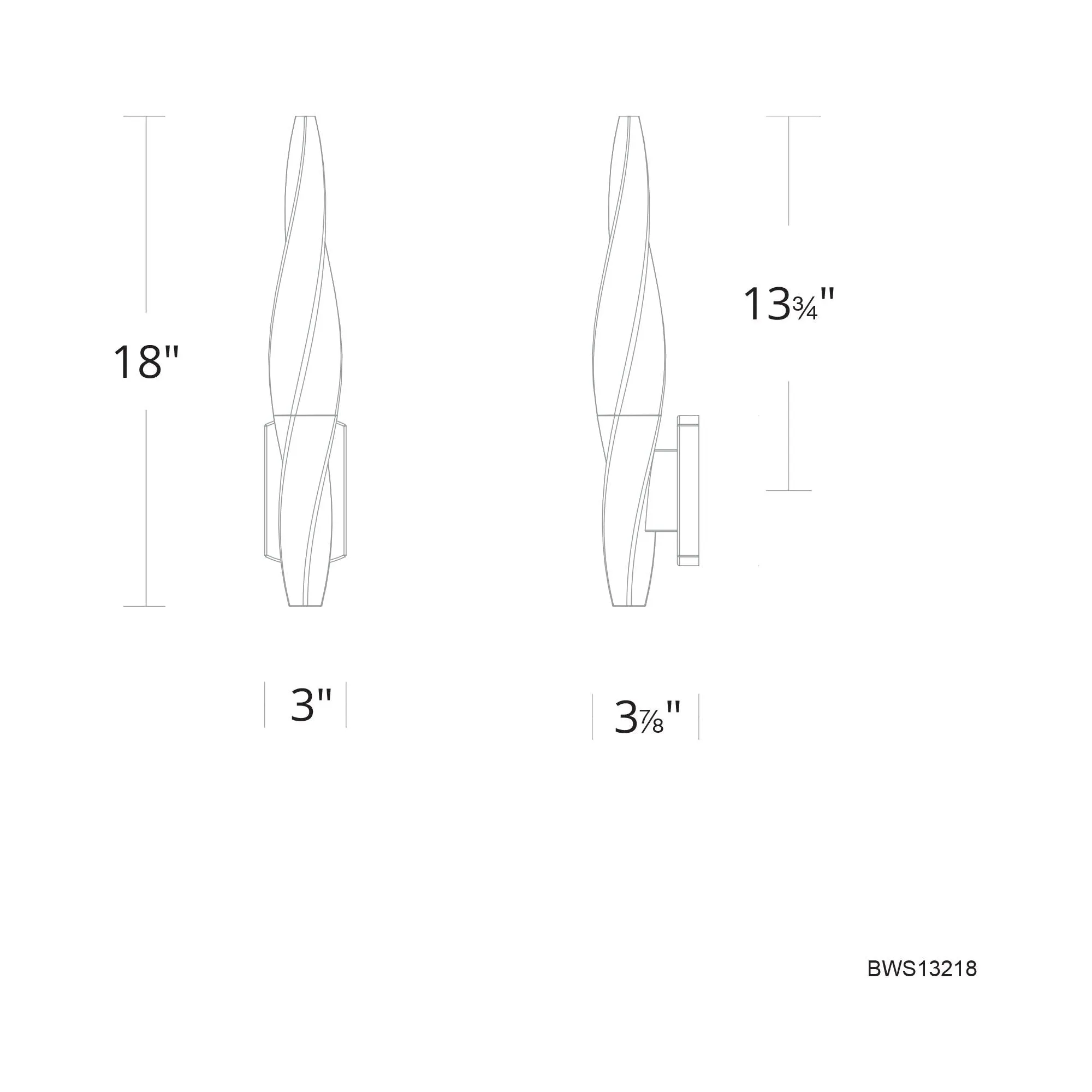 Kindjal 18" LED Wall Sconce