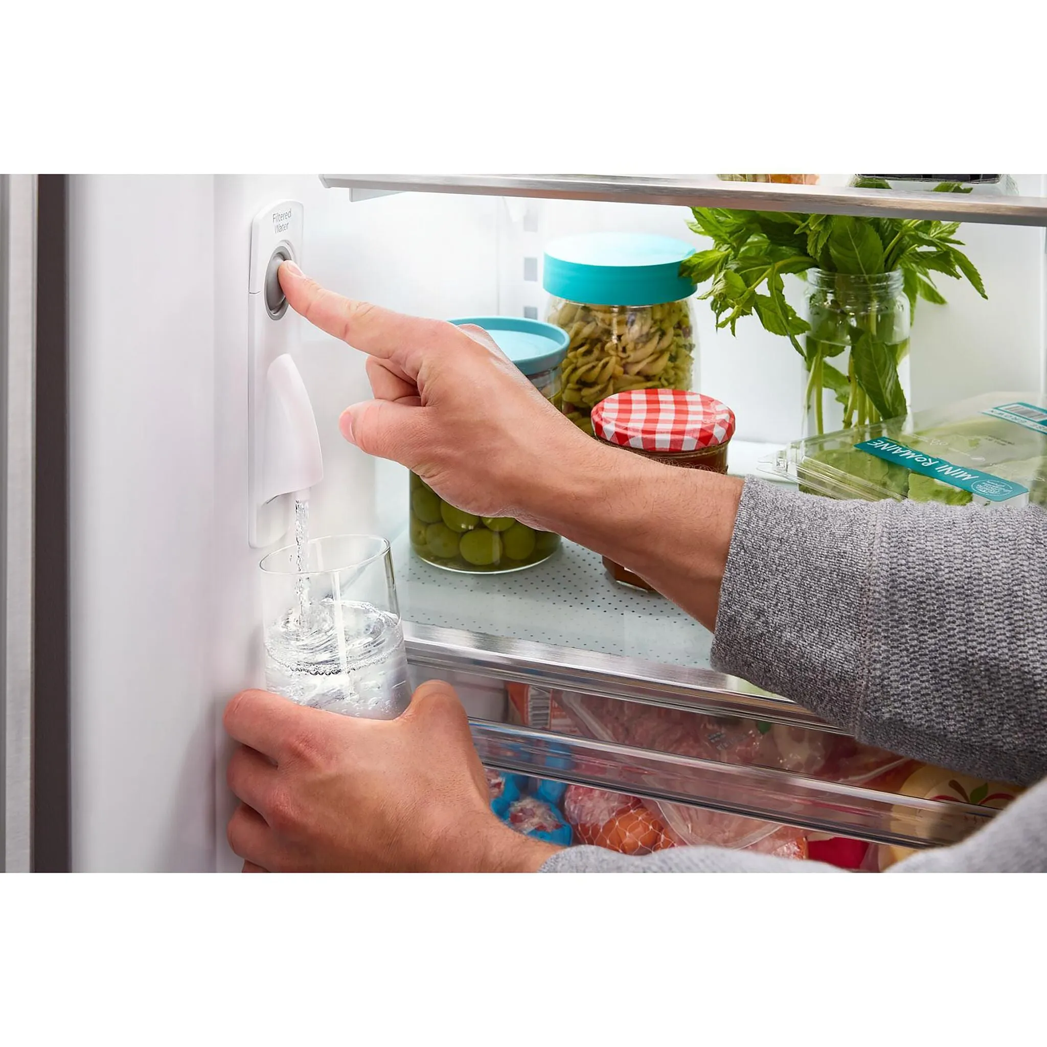 KitchenAid Fingerprint Resistant Stainless Steel Counter-Depth French Door Refrigerator (20 Cu.Ft) - KRFC136RPS